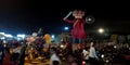 lord ravana rally on dussehra festival at district Katni Madhya Pradesh in India