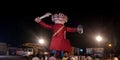 lord ravana sculpture during dussehra festival on road show in India oct 2019