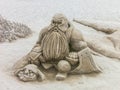 Lord of the Rings sand sculpture