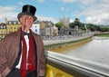 Lord rochester on bridge Royalty Free Stock Photo