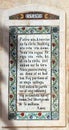 Lord`s Prayer in the Pater Noster Chapel in Jerusalem