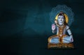 lord shiva Happy Maha Shivaratri greeting card lord shiva statue