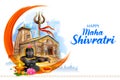 Lord Shiva Linga, Indian God of Hindu for Maha Shivratri festival of India Royalty Free Stock Photo