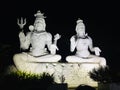 Lord shiva parvathi statue in kailashagiri Royalty Free Stock Photo