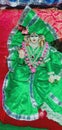 Lord shiva photo in green dress