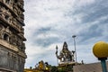 Lord shiva statue at early in the morning from unique angle Royalty Free Stock Photo