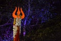 Lord shiva trishul in palkhi mohotsav