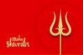 Lord shiva trishul and maha shivratri background