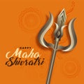 Lord shiva trishul for maha shivratri festival