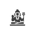 Lord Shiva vector icon
