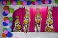 Lord Shriram, Lakshman, Seeta and Hanuman, Salasar Balaji Temple, Akola, Maharashtra Royalty Free Stock Photo