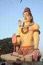 lord siva temple statue sculpture yellow