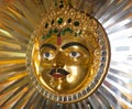 Lord Surya, Sun who is worshiped by the dynasty of Mewars in Udaipur City Palace, Rajasthan, India Royalty Free Stock Photo