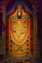 Lord Tirupati Balaji idol, during Ganapati festival Royalty Free Stock Photo