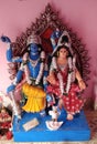 This is the lord Vishnu and Laxmi.