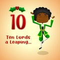 The 12 Days Of Christmas - 10Th Day - Ten Lords A Leaping