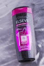 LOreal elseve shampoo isolated on gradient background. Royalty Free Stock Photo