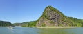 Loreley Rock in Rhine River, Germany Royalty Free Stock Photo
