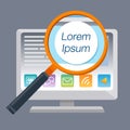 Lorem Ipsum magnify Royalty Free Stock Photo