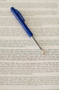 Lorem Ipsum with pen