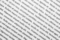 Lorem ipsum text on white paper