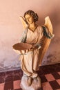 Sculpture of an angel in the historic Loreto Mission