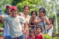 LORETO, PERU - JANUARY 02: Unidentified locals posing for camera