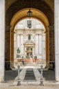 Loreto, sacred place in the city of Ancona in the Marche, Italy where the basilica sanctuary of the Holy House is located. Royalty Free Stock Photo