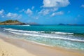 The Lorient beach on the island of Saint Barthelemy Royalty Free Stock Photo