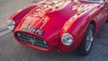 Loriol sur Drome, France - 17 September , 2022: Vintage racing car Maserati 150 S (1955) on the street