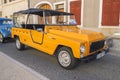 Loriol sur Drome, France - 17 September, 2022: Vintage yellow Renault Rodeo (1970-1986).