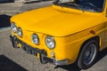 Loriol sur Drome, France - 17 September, 2022: Vintage yellow Renault 8 S (1968-1971) on the street.