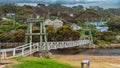 Lorne Swing Bridge at the mouth of the Erskine River. Victoria