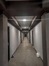 Lorong koridor night infrastructure lighting Royalty Free Stock Photo