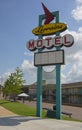 Lorraine Motel Sign of motel where Martin Luther King was assassinated Royalty Free Stock Photo