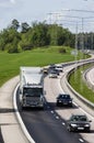 Lorries and traffic Royalty Free Stock Photo