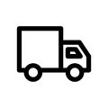 Lorry car icon. Vector Royalty Free Stock Photo
