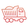 Lorry flat icon. Truck red icons in trendy flat style. Van gradient style design, designed for web and app. Eps 10. Royalty Free Stock Photo