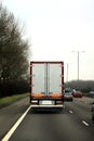 Lorry speeding Royalty Free Stock Photo