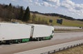Lorry speeding away Royalty Free Stock Photo