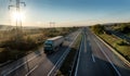 Lorry Truck on a countryside highway