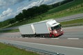 Lorry, truck on highway