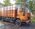 Lorry Truck image,Track image, Background Blur, Selective Focus, Burdwan ,India- November 15, 2020: