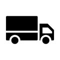 Lorry vector thin line icon Royalty Free Stock Photo