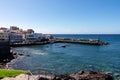 Los Abrigos - Panoramic view on small fishermen coastal village Los Abrigos, Tenerife, Canary Islands, Spain, Europe Royalty Free Stock Photo