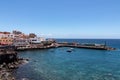 Los Abrigos - Panoramic view on small fishermen coastal village Los Abrigos, Tenerife, Canary Islands, Spain, Europe Royalty Free Stock Photo