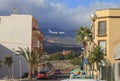 Los Abrigos Tenerife airplane landing in to Tenerife airport