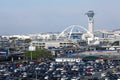 Los Angeles Airport, LAX seen from above Royalty Free Stock Photo