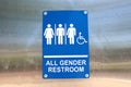 Los Angeles - ALL GENDER RESTROOM, The Public Restroom Royalty Free Stock Photo