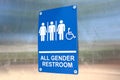 Los Angeles - ALL GENDER RESTROOM, The Public Restroom Royalty Free Stock Photo